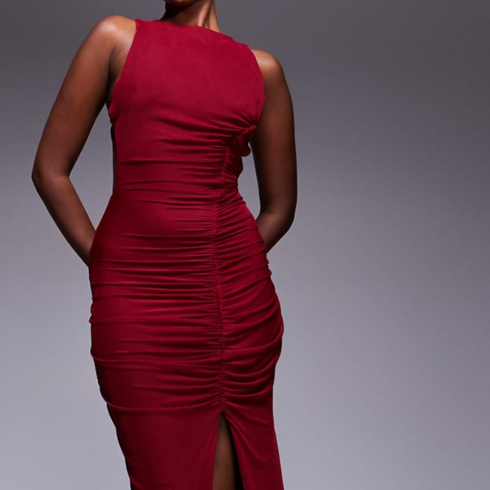 ASOS One Shoulder Red Dress